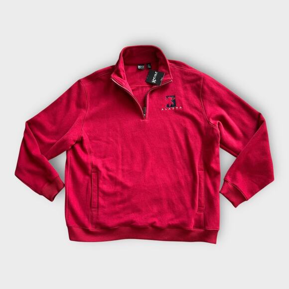 Men's Y2K Gear for Sports Alaska Denali Fleece Zip Pullover Red XXL Gorpcore NWT - Picture 1 of 9